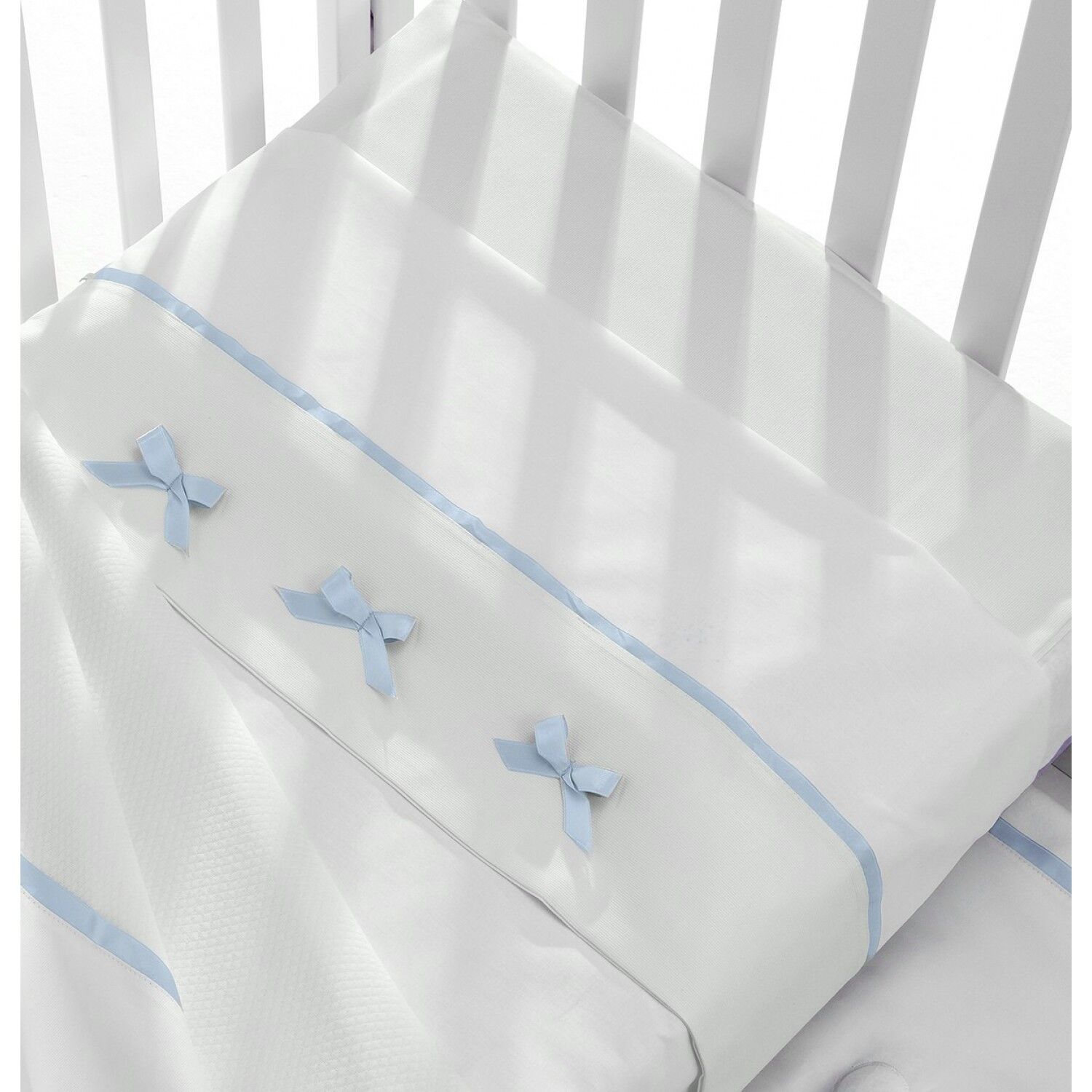 Erbesi Lenzuolino Erbesi Lettino Bubu Bianco Azzurro Erbesi Lenzuolino Erbesi Lettino Bubu Bianco Azzurro