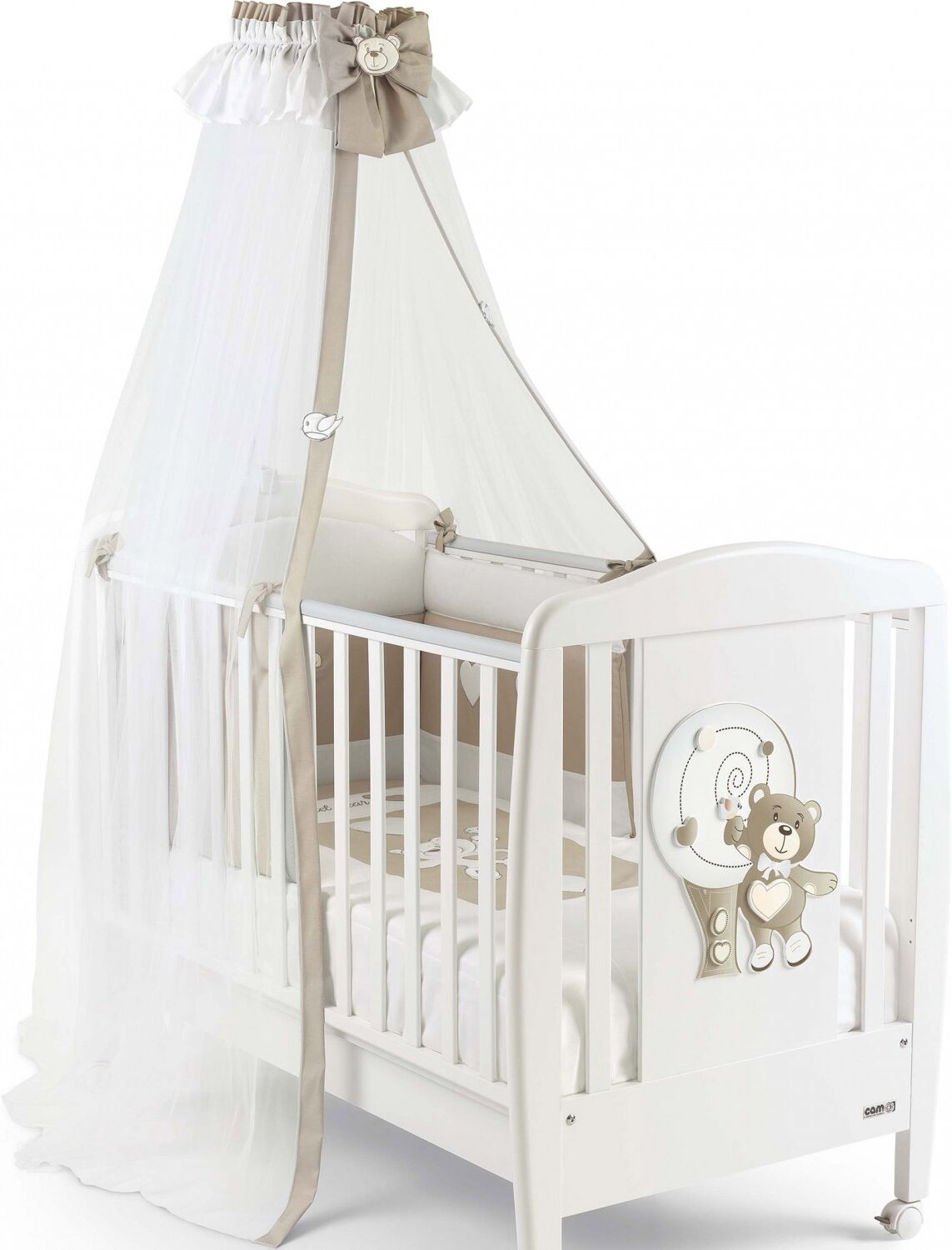 Cam Velo con Asta Lettino Cam Orso Cam Velo con Asta Lettino Cam Orso