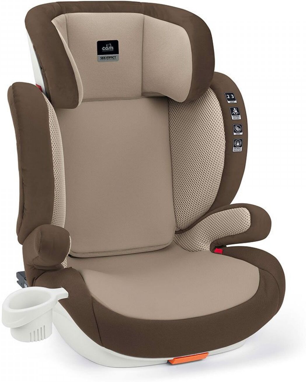 Cam Seggiolino Auto Cam Quantico Isofix Gruppo 2/3  Beige Cam Seggiolino Auto Cam Quantico Isofix Gruppo 2/3  Beige