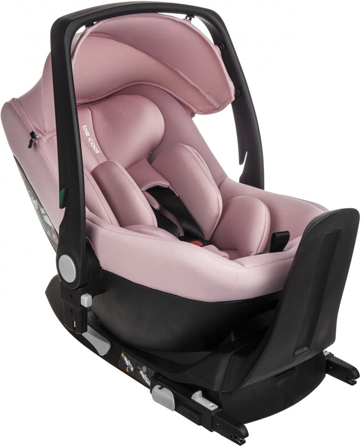 Be Cool Seggiolino Auto Be Cool One Solid Pink + Base I-Size Be Cool Seggiolino Auto Be Cool One Solid Pink + Base I-Size