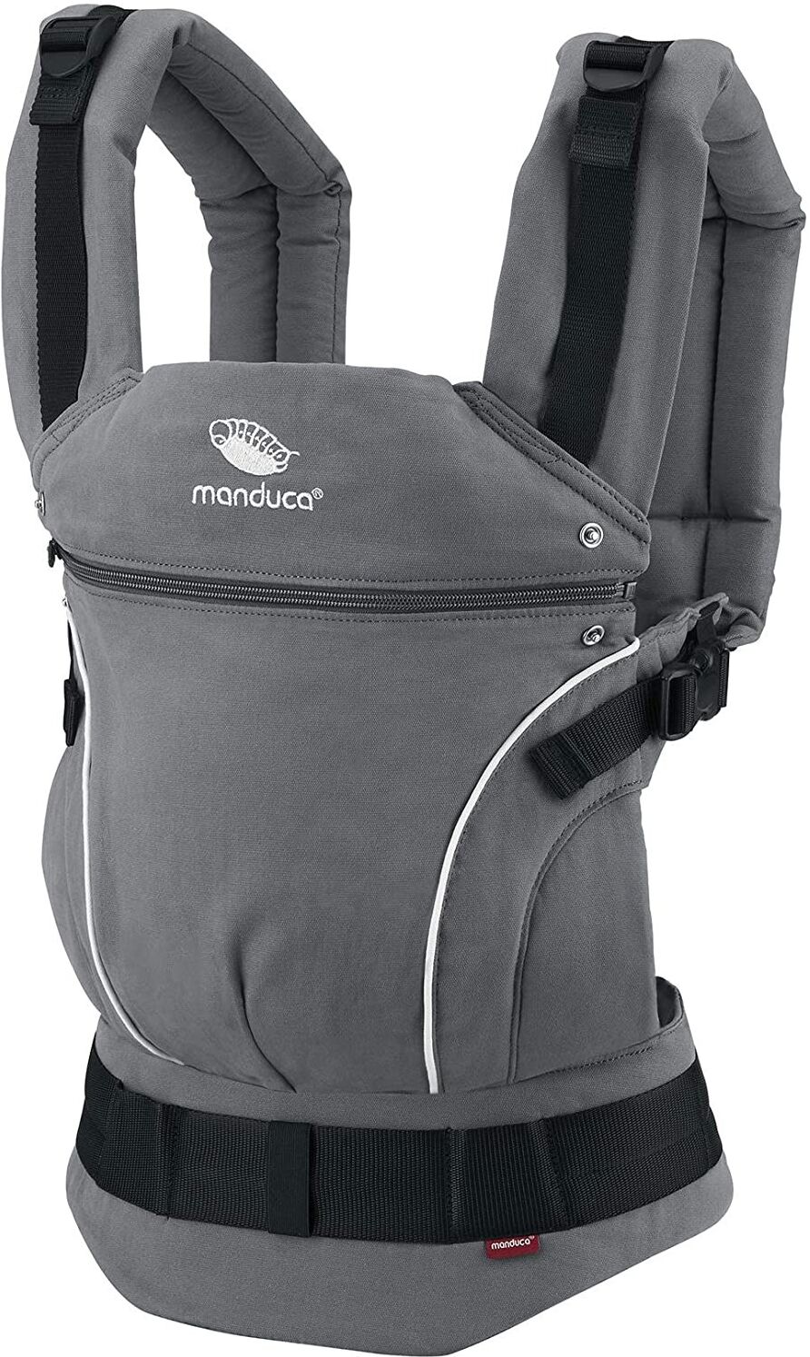 Manduca Marsupio Manduca First Baby Carrier Pure Cotton Dark Grey