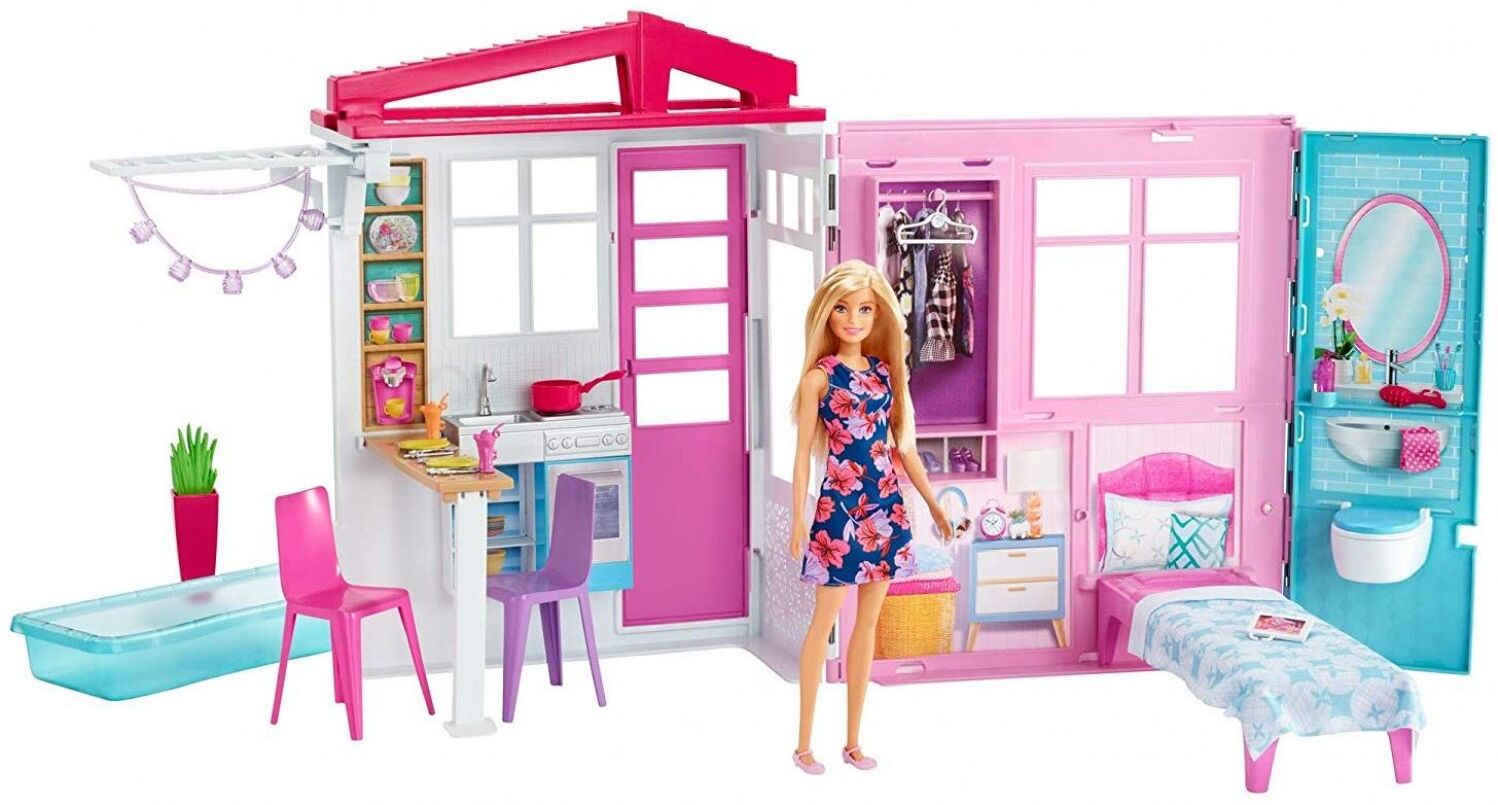 Barbie Casa delle Bambole Portatile Barbie con Bambola