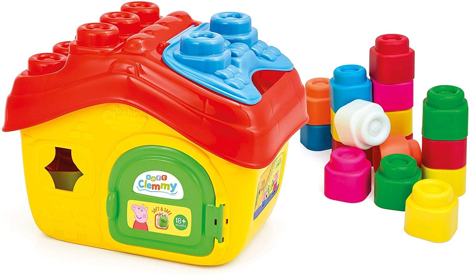 Clementoni Playset Mattoncini Morbidi Clementoni Peppa Pig Clemmy House 15 pz Clementoni Playset Mattoncini Morbidi Clementoni Peppa Pig Clemmy House 15 pz