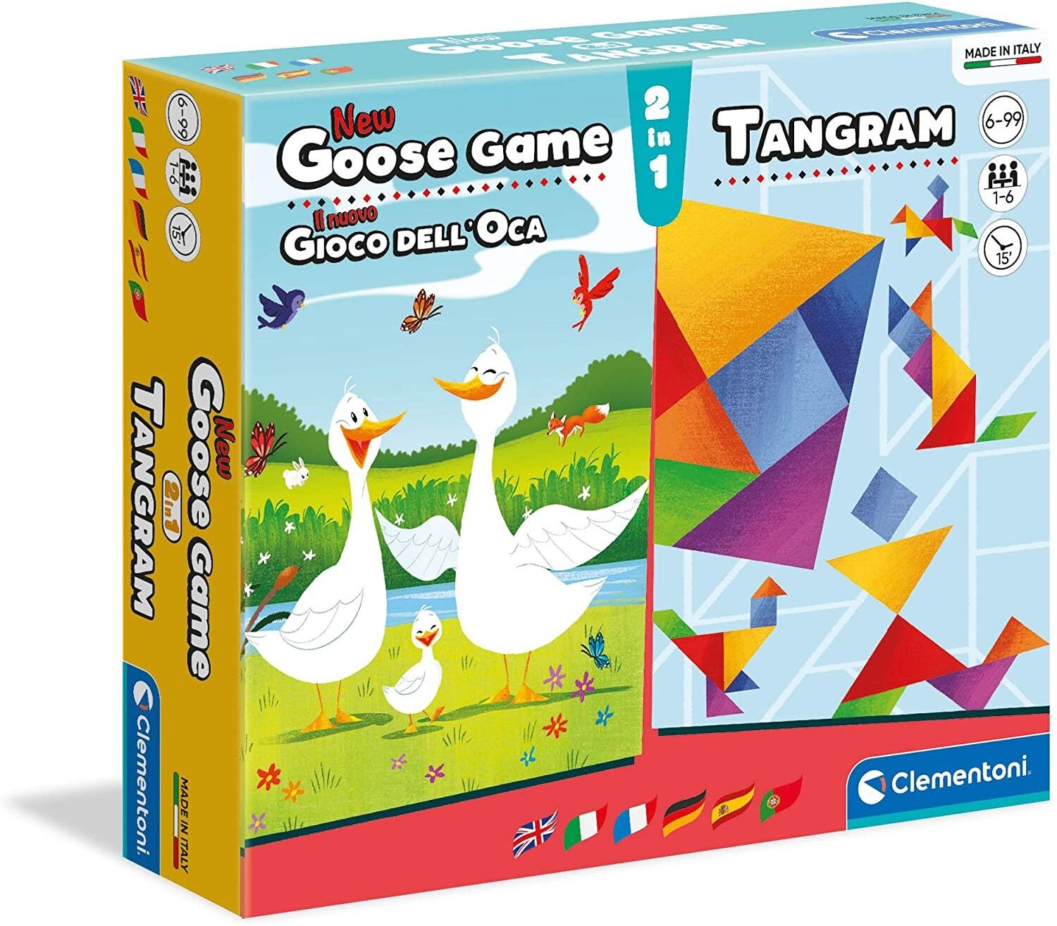 Clementoni Gioco da Tavolo Clementoni Gioco dell'Oca + Tangram Clementoni Gioco da Tavolo Clementoni Gioco dell'Oca + Tangram