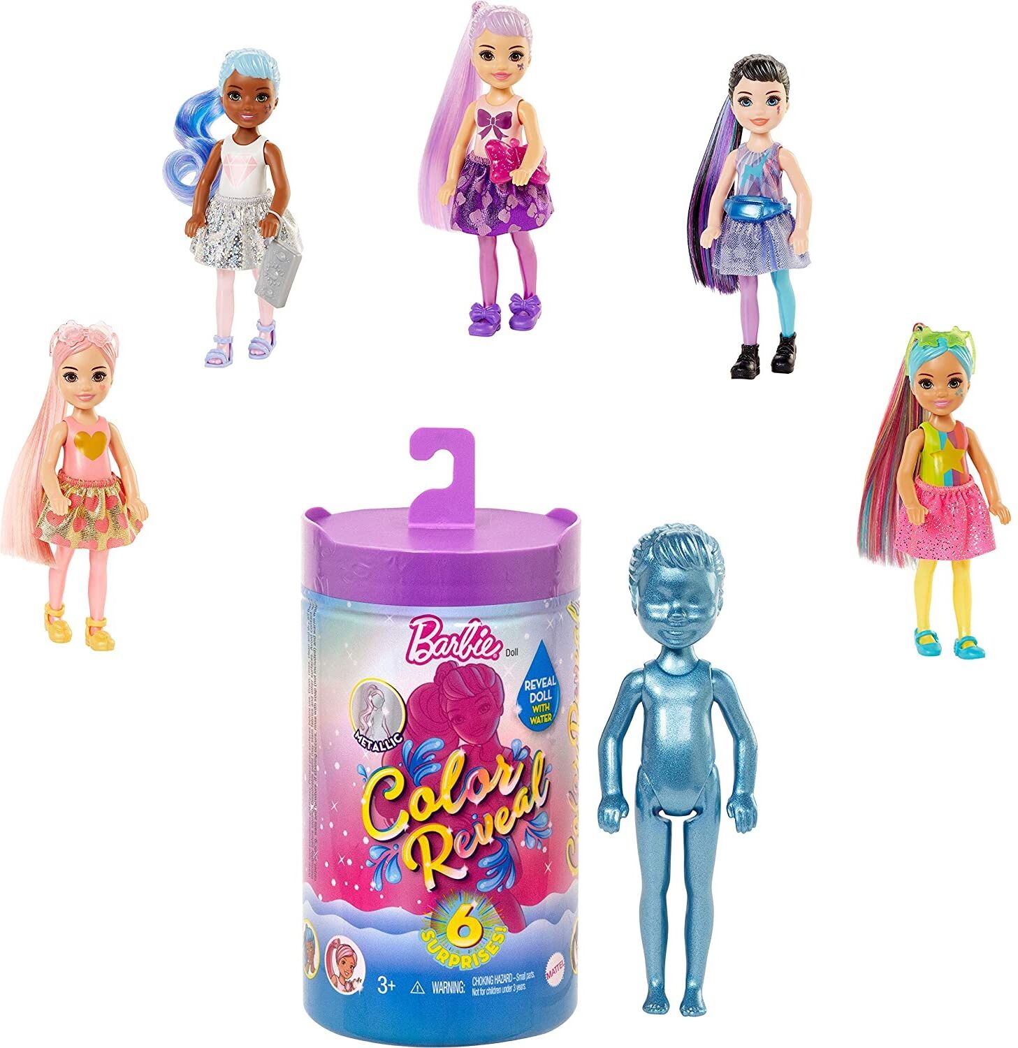 Barbie Bambola Barbie Chelsea a Sorpresa Color Reveal Barbie Bambola Barbie Chelsea a Sorpresa Color Reveal