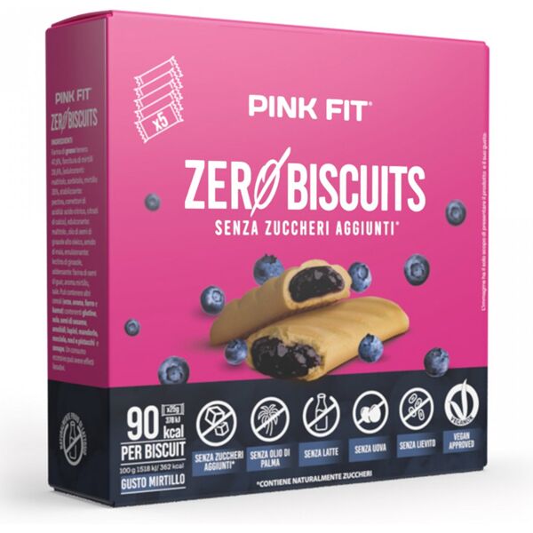 pink fit zero biscuits 5 x 25 gr mirtillo