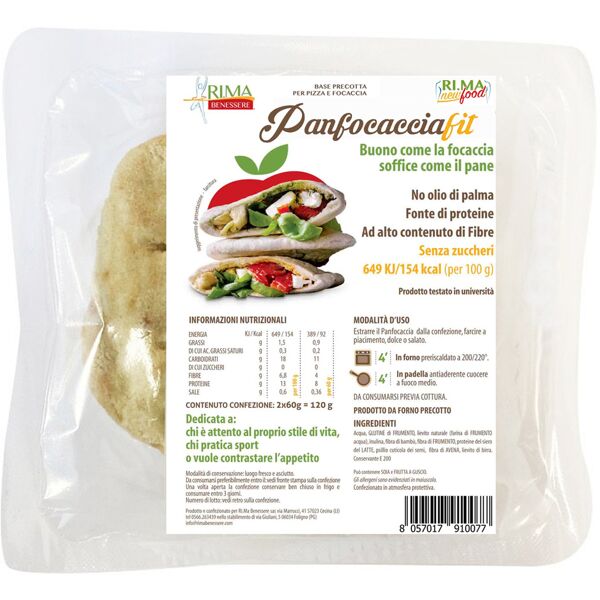 ri.ma benessere panfocaccia fit 120 gr