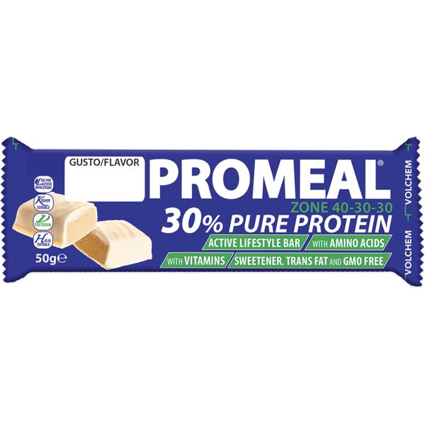 volchem promeal zone bar ricoperta di cioccolato bianco 50 gr yogurt