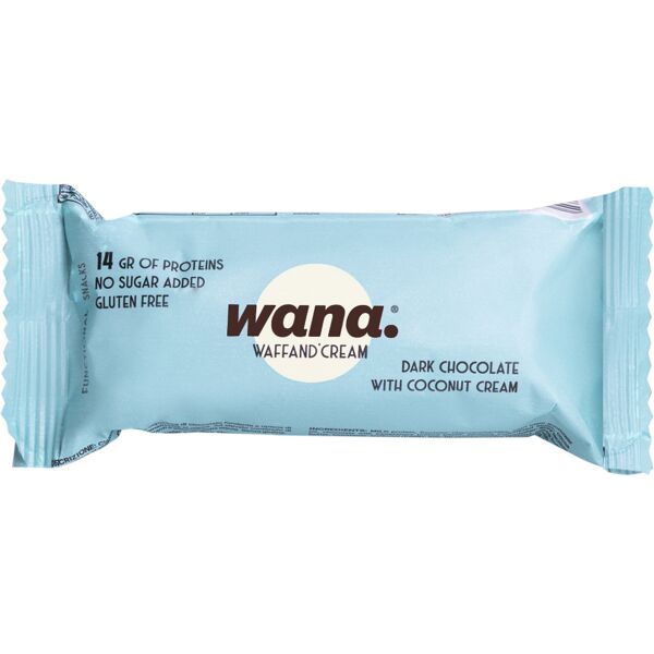 wana waffand'cream cioccolato fondente con crema al cocco 43 gr