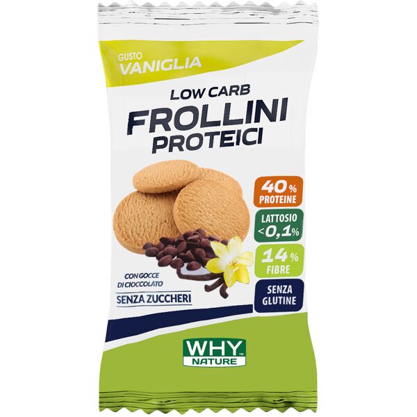 why nature frollini proteici 30 gr vaniglia con gocce di cioccolato