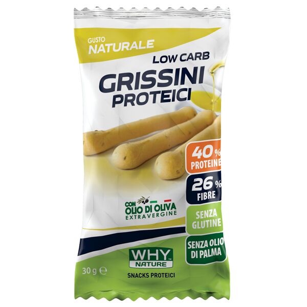 why nature grissini proteici 30 gr naturale