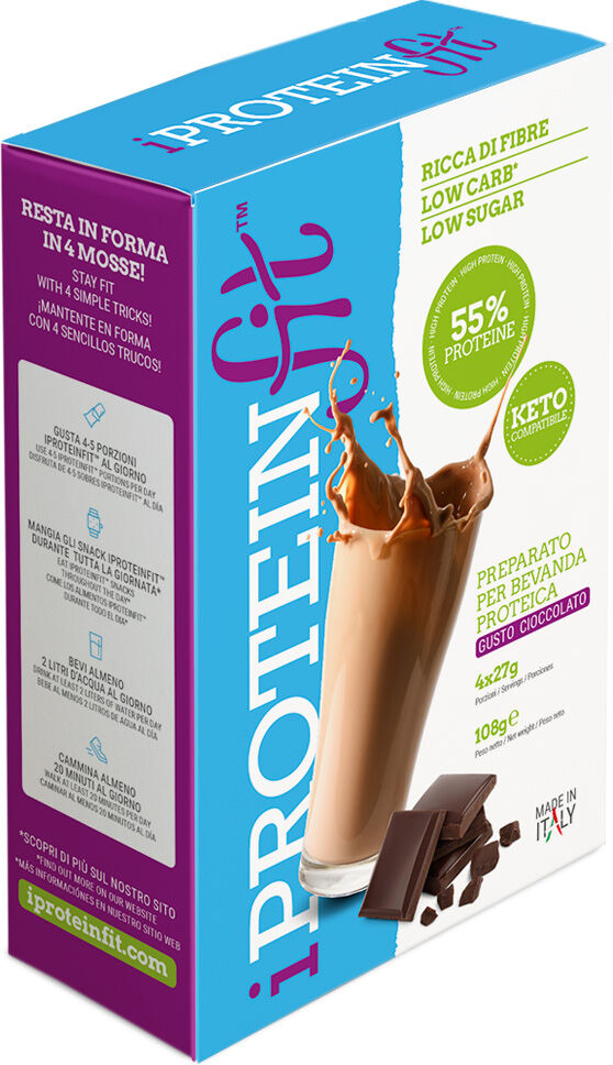 i proteinfit bevanda proteica 4 x 27 gr cioccolato