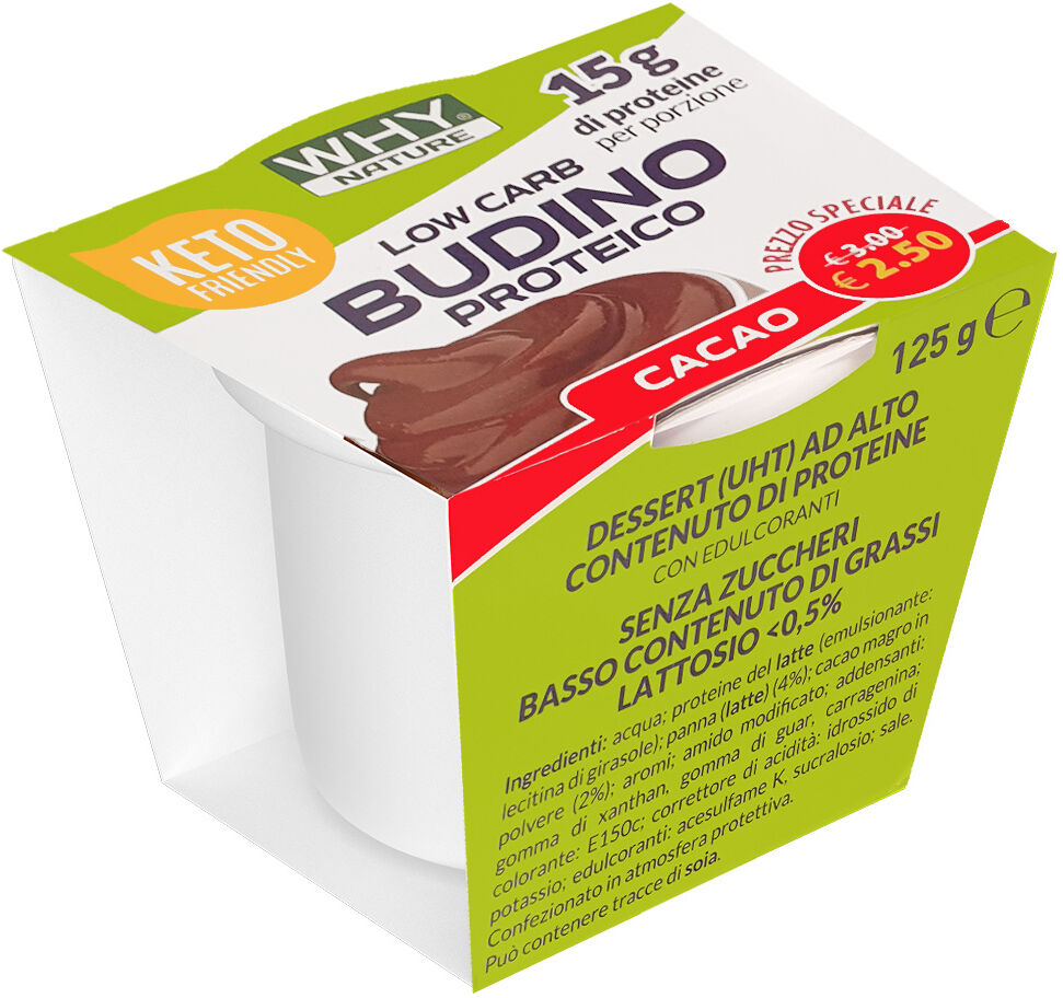 why nature budino proteico 125 gr cacao