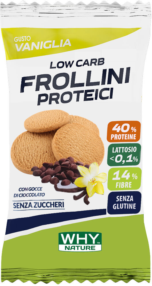 why nature frollini proteici 30 gr vaniglia con gocce di cioccolato