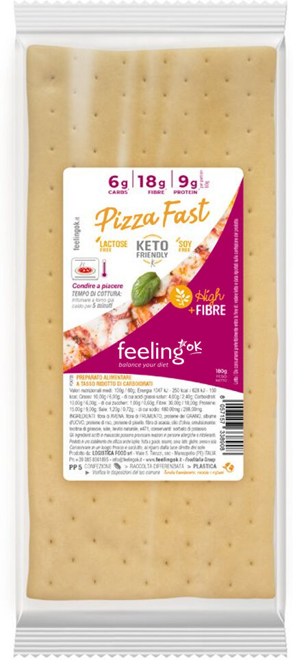 Feeling Ok Pizza Fast + Fibre 180 Gr