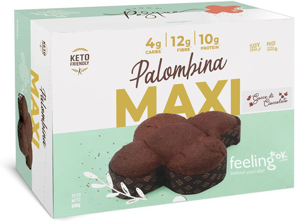 Feeling Ok Start Palombina Maxi  Con Gocce Di Cioccolato 500 Gr