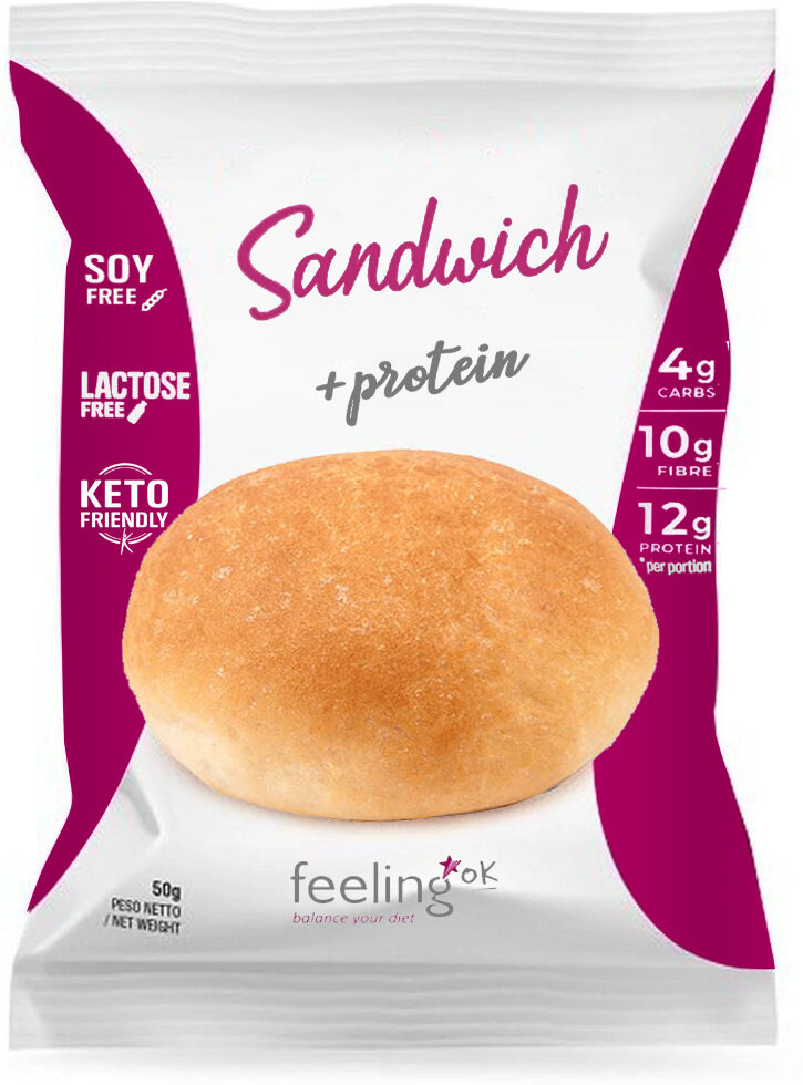 Feeling Ok Sandwich + Protein 50 Gr Naturale