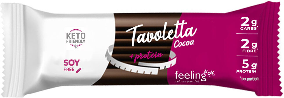 Feeling Ok Tavoletta Cacao + Protein 20 Gr