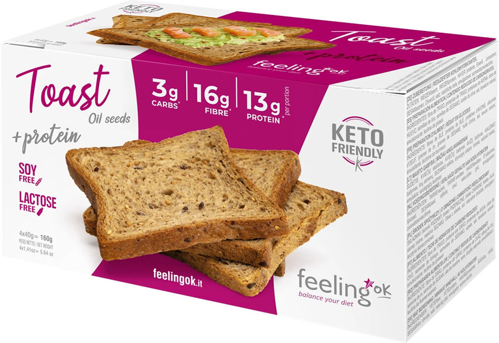 Feeling Ok Toast + Protein 160 Gr Semi Oleosi