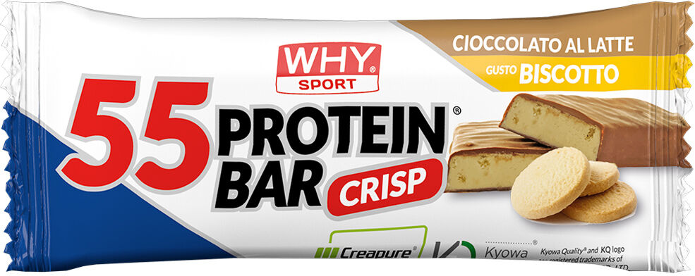 Why Sport 55 Protein Bar 55 Gr Cioccolato Al Latte-Biscotto