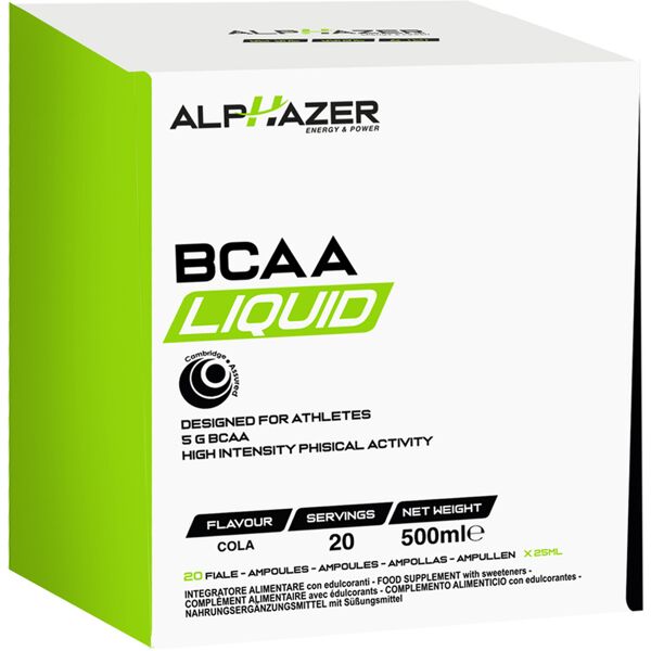 alphazer bcaa liquid 20 x 25 ml cola