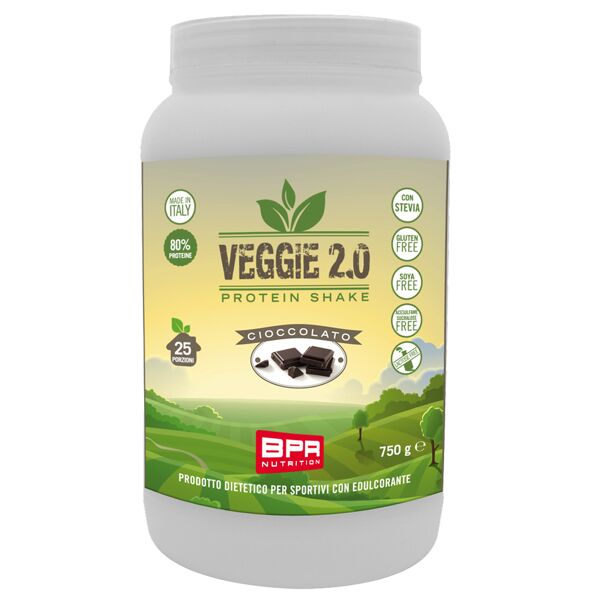 bpr nutrition veggie 2.0 protein shake 750 gr cioccolato