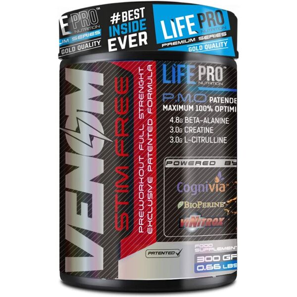 life pro venom stim free 300 gr cola