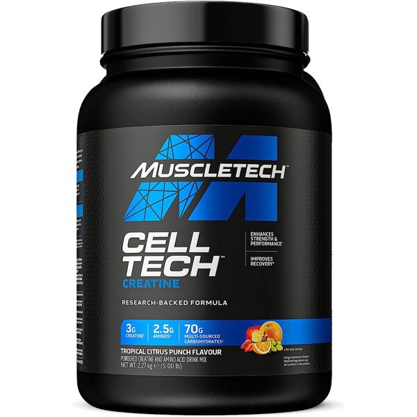 muscletech cell tech creatine 2,27 kg tropical citrus