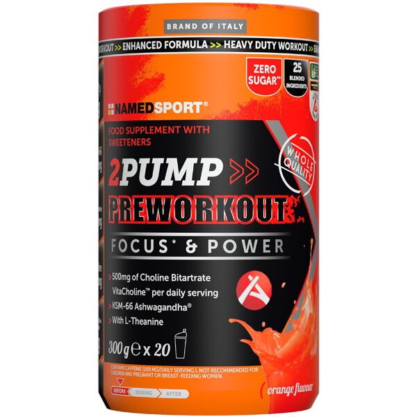 named sport 2pump preworkout 300 gr arancia