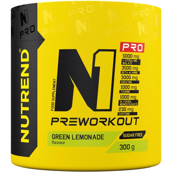 nutrend n1 pro preworkout 300 gr green lemonade