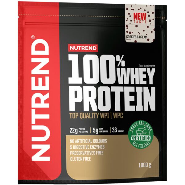 nutrend 100% whey protein busta 1 kg cookies & cream