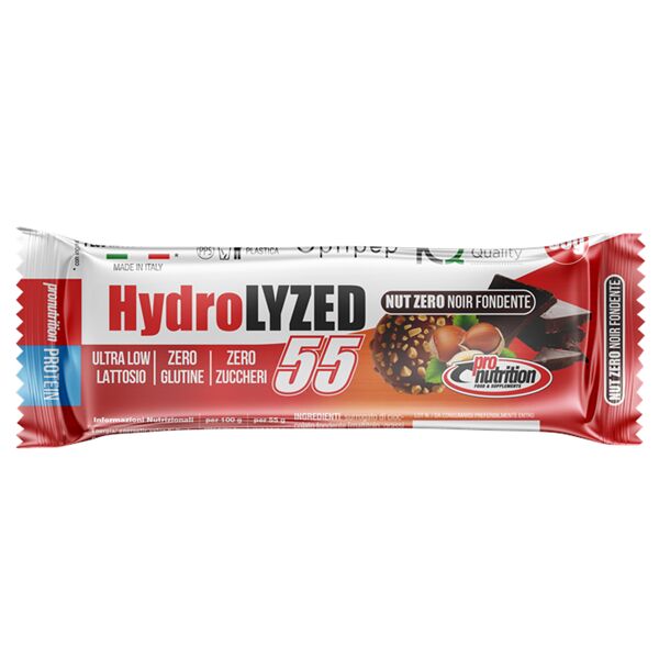 pro nutrition food pro nutrition hydrolyzed bar 55 55 gr nut zero noir