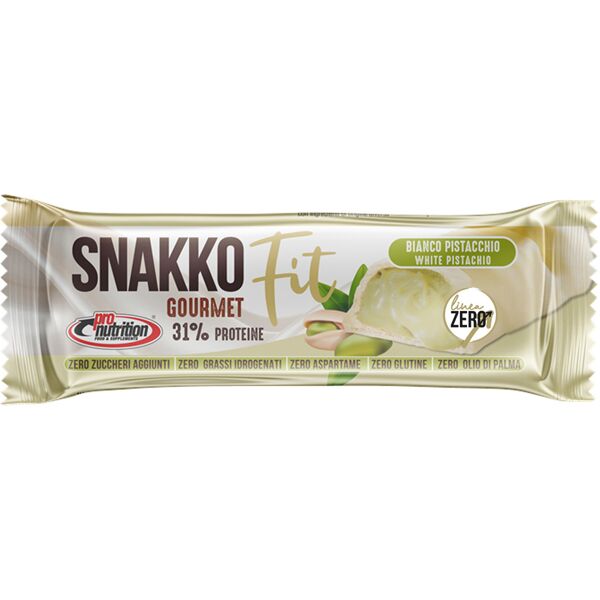 pro nutrition food pro nutrition snakko fit bianco pistacchio 30 gr