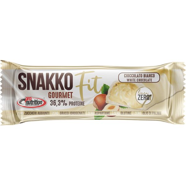 pro nutrition food pro nutrition snakko fit cioccolato bianco 30 gr