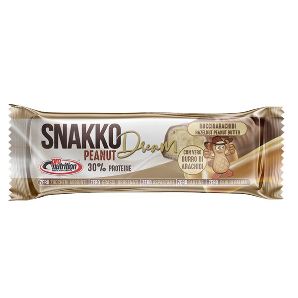 pro nutrition food pro nutrition snakko fit nocciola arachidi 30 gr