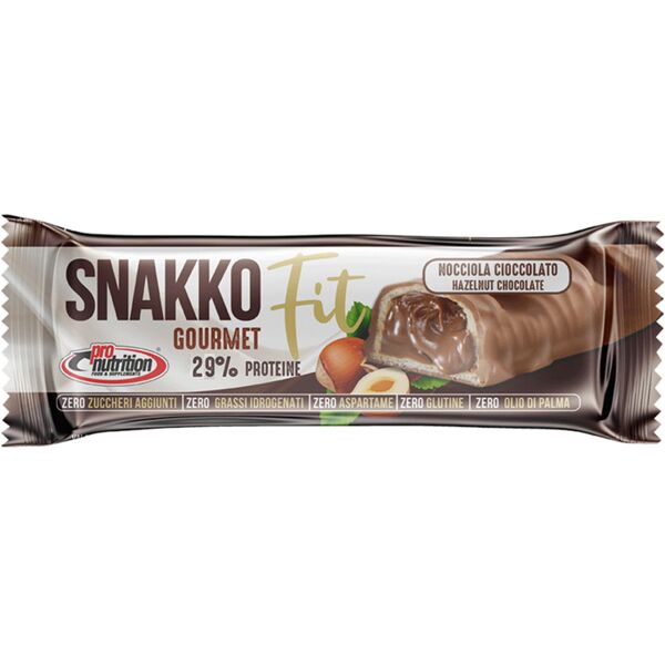 pro nutrition food pro nutrition snakko fit nocciola cioccolato 30 gr