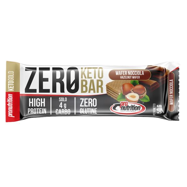 pro nutrition food pro nutrition zero keto bar 50 gr wafer nocciola