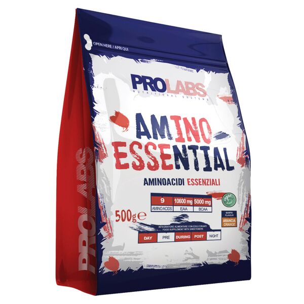 prolabs amino essential busta 500 gr arancia