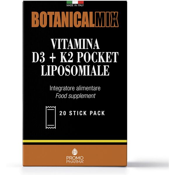 promopharma vitamina d3 + k2 pocket liposomiale 20 stick