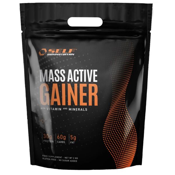 self omninutrition mass active gainer busta 2 kg cioccolato al latte