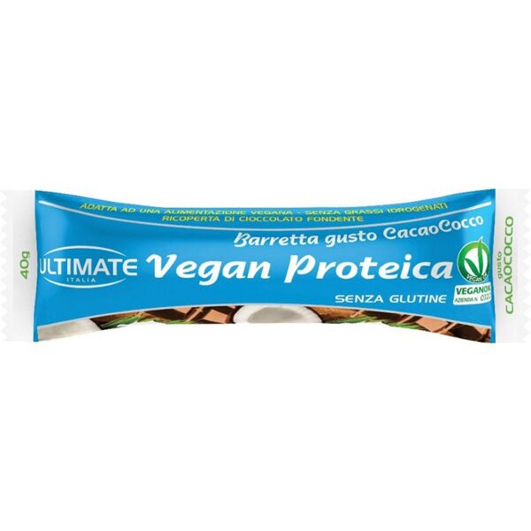 ultimate italia vegan proteica bar 40 gr cacao-cocco