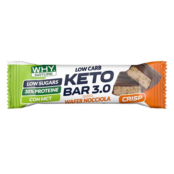 why nature keto bar 3.0 30 gr wafer nocciola