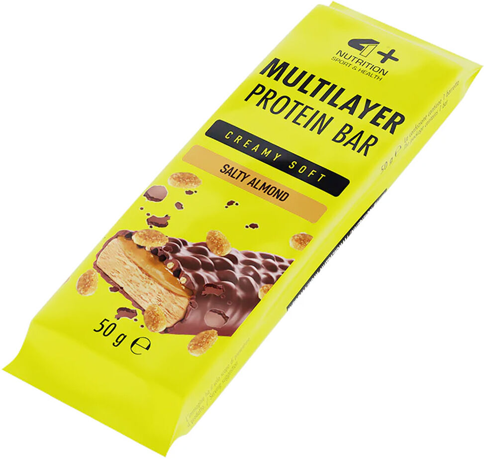 4+ nutrition multilayer protein bar 50 gr salty almond