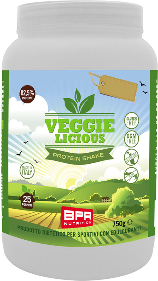 bpr nutrition veggie licious protein shake 750 gr cioccolato