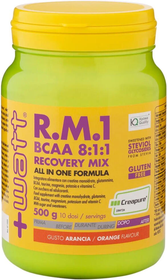 +watt rm1 bcaa 8:1:1 recovery mix 500 gr arancia