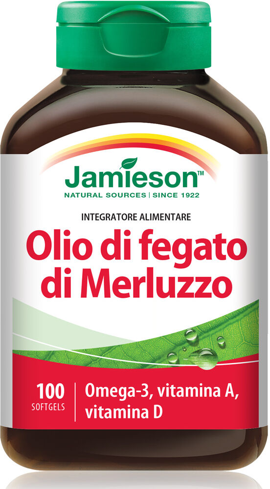 Jamieson Olio Di Fegato Di Merluzzo 100 Softgels