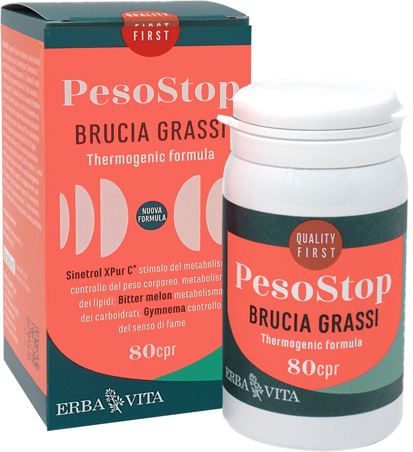 Erba Vita Pesostop Brucia Grassi 80 Cpr