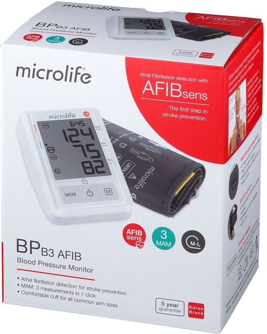 microlife press b3 afib misuratore pressione 22-42 cm