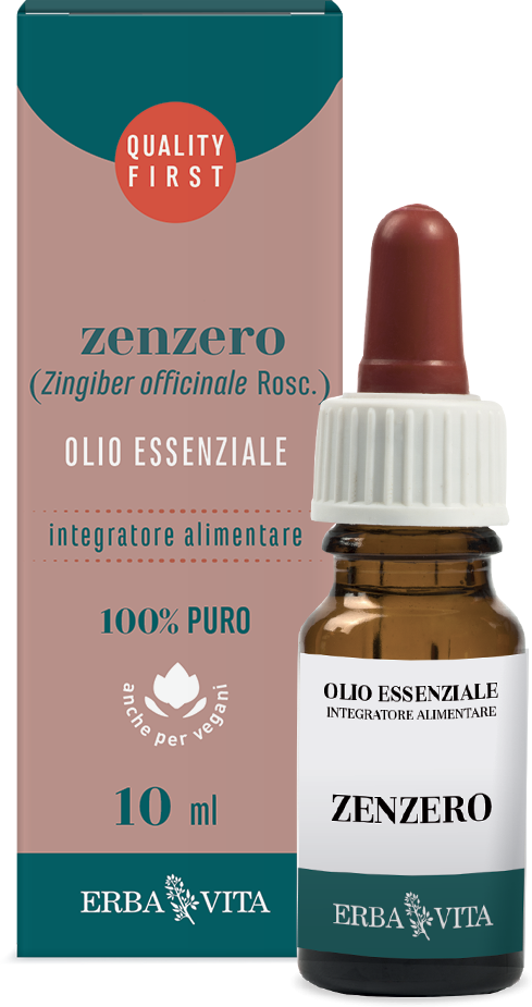 erba vita zenzero olio essenziale 10ml