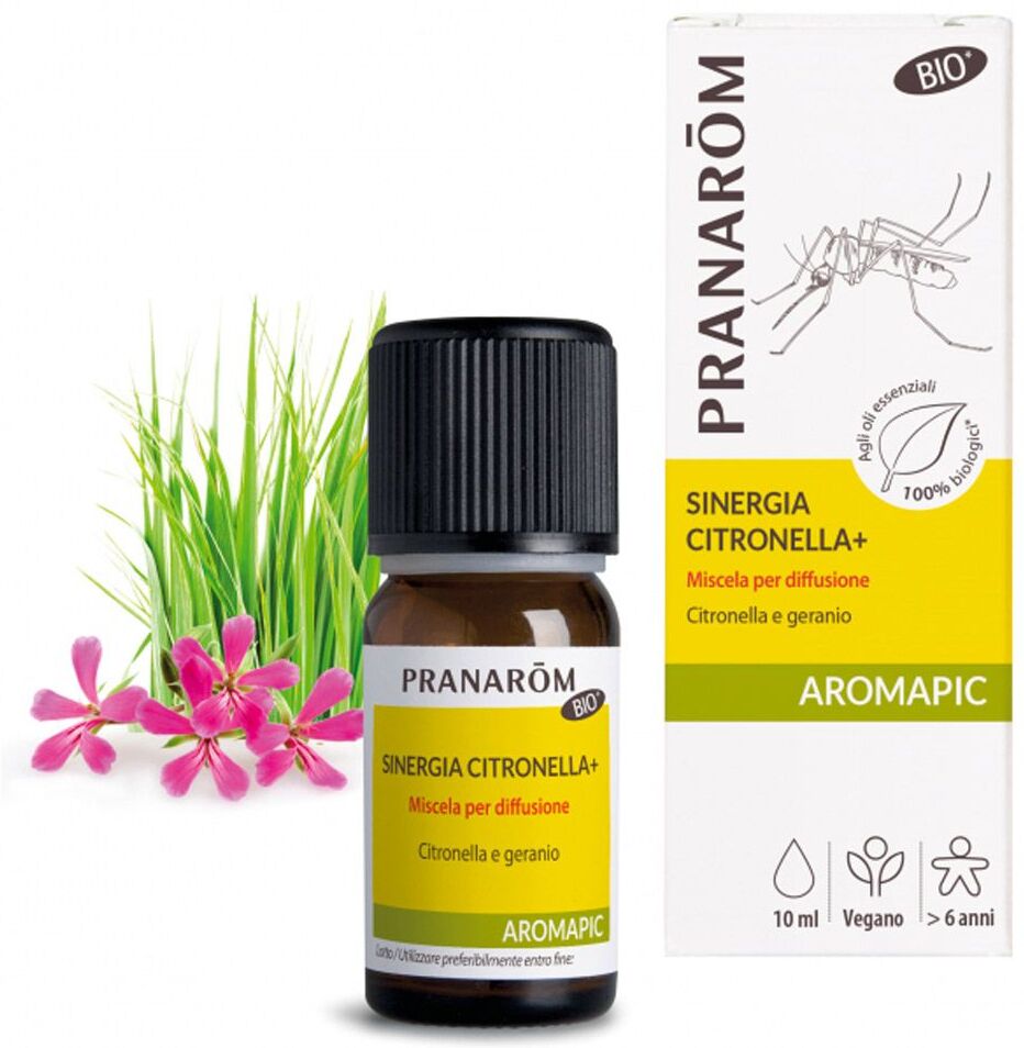 pranarom aromapic bio diffusione citronella+ nebulizzatore casa 10ml